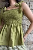 Paloma Bandeau Cami Olive